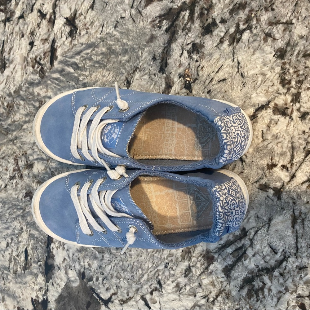 Roxy Blue and White Slip-On Sneakers - Picture 4 of 4